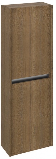 NIRONA állószekrény, 2 ajtóval, balos/jobbos, 40x140x20cm, sherwood tölgy