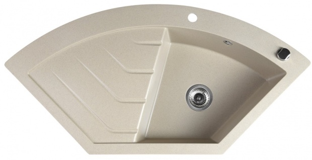 Gránit mosogató, egymedencés, 114x57,5cm, beige