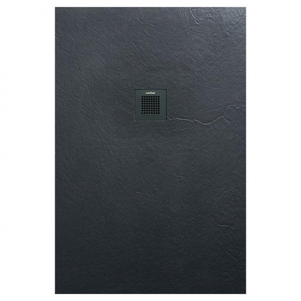 AREZZO design SOLIDSoft zuhanytálca 120x90 cm, ANTRACIT, színazonos lefolyóval (2 doboz)