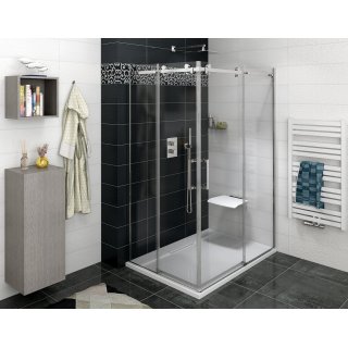 DRAGON szögletes zuhanykabin 800x900mm, balos/jobbos, sarokbelépős