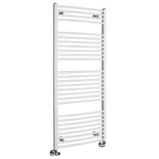AQUALINE ORBIT Fürdőszobai radiátor, íves, 600x1320mm, 795W, fehér