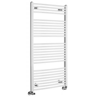 AQUALINE ORBIT Fürdőszobai radiátor, íves, 750x1320mm, 996W, fehér