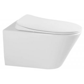 SANOVIT AVVA FALI WC MÉLY ÖBLÍTÉSŰ - RIMLESS - PEREM NÉLKÜLI - REJTETT SZERELÉSŰ