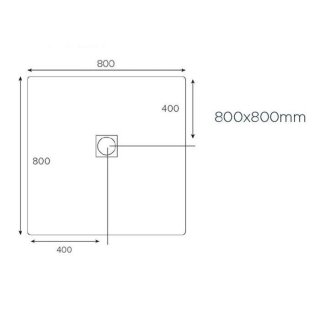AREZZO design SOLIDSoft zuhanytálca 80x80 cm, ANTRACIT színazonos lefolyóval (2 doboz)