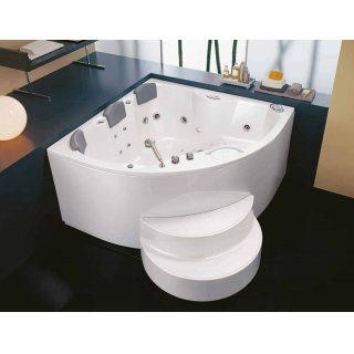 Gaia 160 fehér beépíthető fürdőkád vital (levegő-víz) masszázsrendszerrel