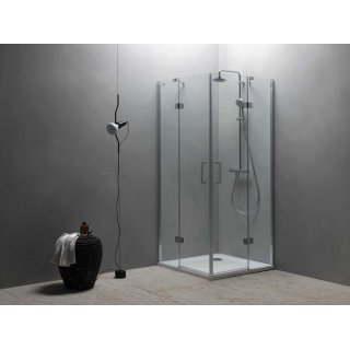 ATLAS TKK szögletes, nyíló ajtajú sarokbelépős zuhanykabin