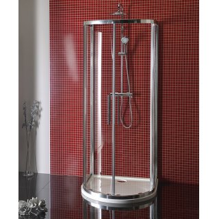 POLYSAN LUCIS LINE félköríves zuhanykabin, 900x900mm, transzparent üveg