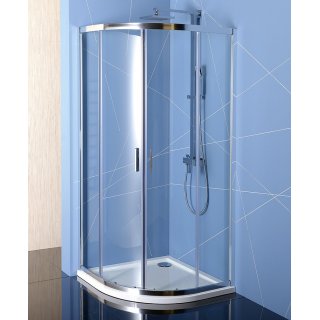 POLYSAN EASY LINE íves zuhanykabin, 800x800mm, transzparent üveg