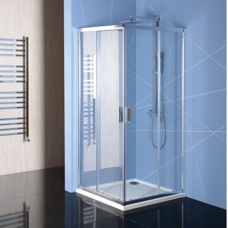 POLYSAN EASY LINE szögletes zuhanykabin, 800x800mm, transzparent üveg