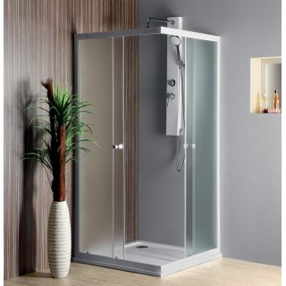 AQUALINE ALAIN szögletes zuhanykabin, 90x90cm, BRICK üveg